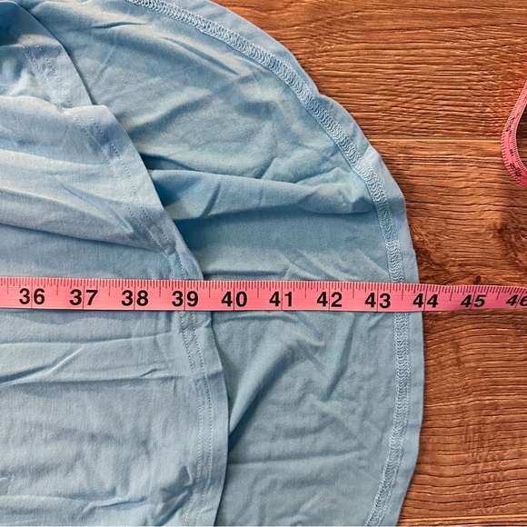 Women’s Maternity High Low Midi Turquoise Blue Dress in Size Large - Picture 10 of 10